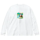 yumiceのice meets オリガミカワウソ Big Long Sleeve T-Shirt