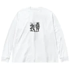 マイティのninja & samurai Big Long Sleeve T-Shirt