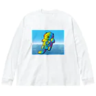 Drecome_Designの【レインボーカラー】おねんね海獺(ラッコ)親子 Big Long Sleeve T-Shirt