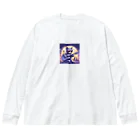 おふざけのギターと猫 Big Long Sleeve T-Shirt