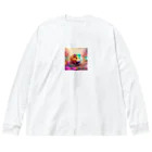 hibiscus_7のカラフルハムスター Big Long Sleeve T-Shirt