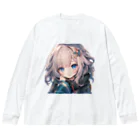 honoka_tの見つめる美少女 ビッグシルエットロングスリーブTシャツ