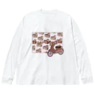 夜彩　-yasai-のsweets cab / chocolatecake Big Long Sleeve T-Shirt