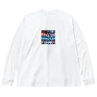 PrRyoの反則ロボット ビッグシルエットロングスリーブTシャツ