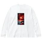 dorakiti0712のサンセット・ビーチ Big Long Sleeve T-Shirt