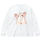 もふっとチンチラ🐭のおてあげチンチラ Big Long Sleeve T-Shirt