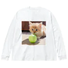 SkyBlueのもふもふな子猫 Big Long Sleeve T-Shirt