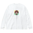 takecooの和服女子 Big Long Sleeve T-Shirt