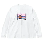 SORATOBI_YAKANの車窓とヤカン Big Long Sleeve T-Shirt