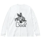 Boo!のBoo!(からかさおばけ) ビッグシルエットロングスリーブTシャツ