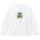 大地の宝物のほうれん草をモチーフにしたアニメキャラクター「スプリナ」 Big Long Sleeve T-Shirt