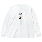 music_japanの「ブルータス、おまえモカ？」写真付き ビッグシルエットロングスリーブTシャツ