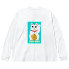 rico39rico39のオリジナルまねきねこキャラクターRICONEKOが登場！ ビッグシルエットロングスリーブTシャツ