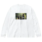 ゆったりまったり屋の石を積む Big Long Sleeve T-Shirt