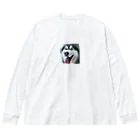 M_Takashiの【ユニークな魅力が溢れるオッドアイハスキー！】 Big Long Sleeve T-Shirt