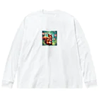 cute animal worldのかわいいリスさんワールド Big Long Sleeve T-Shirt