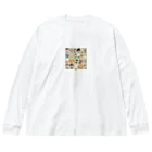 MEGROOVEのほのぼの仲間 Big Long Sleeve T-Shirt