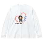 IMALOCOUDEMのI LOVE キャバリア♥ ビッグシルエットロングスリーブTシャツ