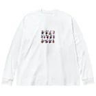 音楽ルー106の踊る動物 Big Long Sleeve T-Shirt