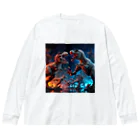 morao777の恐竜バトル Big Long Sleeve T-Shirt