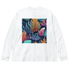 yuking0825の海を彩るコーラル Big Long Sleeve T-Shirt