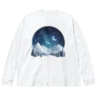 JUPITERの幻想的な冬の夜 ビッグシルエットロングスリーブTシャツ