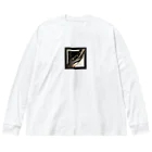 Black_White_Goldの流れ星 ビッグシルエットロングスリーブTシャツ