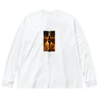 aoicanonのJourney Through the Lanterns Big Long Sleeve T-Shirt