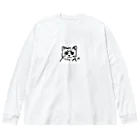 CODYの訝しげな顔の猫 ビッグシルエットロングスリーブTシャツ