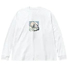 bigbamboofamilyの月に照らされた梟 Big Long Sleeve T-Shirt