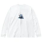 TOSHIRO-Tのファンタジー猫シリーズ・勇者 Big Long Sleeve T-Shirt