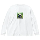 Blue Linksのパプルくん芝生で寝転んでみた Big Long Sleeve T-Shirt