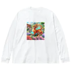 janeiroのDoragon６ Big Long Sleeve T-Shirt