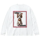 LUCASMIKAN Shopの集まれ犬好き / Gathering Dog Lover (Italian greyhound) ロングTシャツ・パーカーなど Big Long Sleeve T-Shirt