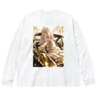 AQUAMETAVERSEのゴールドオープンカー sanae 2074 Big Long Sleeve T-Shirt