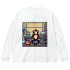 fashionartistarの実験をしているサル Big Long Sleeve T-Shirt