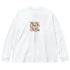 Happy　Rainbow　Flagのレインボーフラッグ Big Long Sleeve T-Shirt