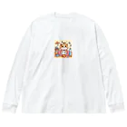 wtr3045の甘やかしねこ ビッグシルエットロングスリーブTシャツ