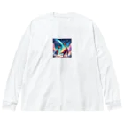 Manoaの恐竜の星 Big Long Sleeve T-Shirt