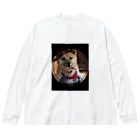 117hibikiの柴犬COOUo･ｪ･oU ビッグシルエットロングスリーブTシャツ