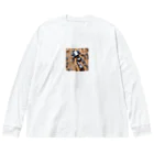 d-design-labのガラクタとロボット Big Long Sleeve T-Shirt