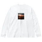 kam-kam0713の夕暮れ時の景色 ビッグシルエットロングスリーブTシャツ