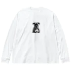 barbyGGGの超キュートなボクサー犬 Big Long Sleeve T-Shirt