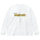 JINJIN_DRAMATIC_COMPANYのあんなちんのヘヘボーイ!!農園 ロゴ Big Long Sleeve T-Shirt