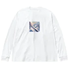 taka_nirvanaの鮮やかなスノーボーダー ビッグシルエットロングスリーブTシャツ