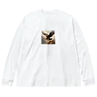 AQUAMETAVERSEの大鷲が獲物を狙っている瞬間　Hime  2530 Big Long Sleeve T-Shirt