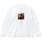 ponazuの帰りを待つ犬 Big Long Sleeve T-Shirt