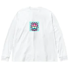 メアリーの星空とLINEスタンプ風デザインが絶妙 Big Long Sleeve T-Shirt