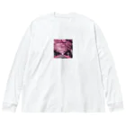 りばーあにまるの満開の桜道 Big Long Sleeve T-Shirt