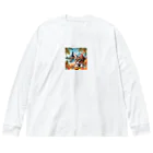 jkmurataの旅大好きなカッコいいねこがバリ島でのんびり Big Long Sleeve T-Shirt